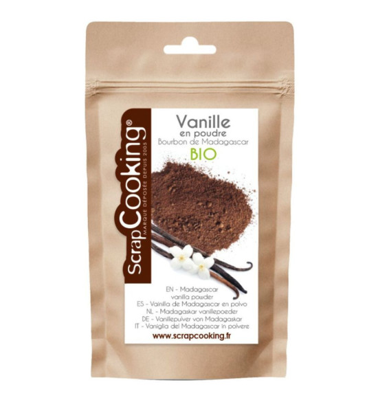 Organic bourbon vanilla sugar from Madagascar 50g - ScrapCooking®