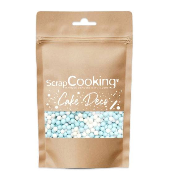 White/blue sugar sprinkle decos 55 g