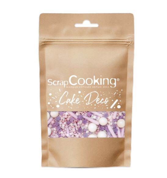 Sweetened decors lilac rods mix 70g