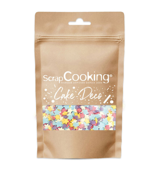 Multicolour stars sugar sprinkles