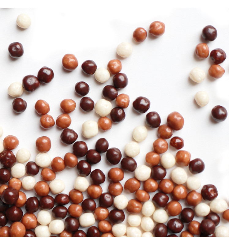 Sugar decorations jar 3 mini choco pearls  - ScrapCooking®