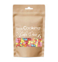 Multicoloured chocolate candy dragees decors