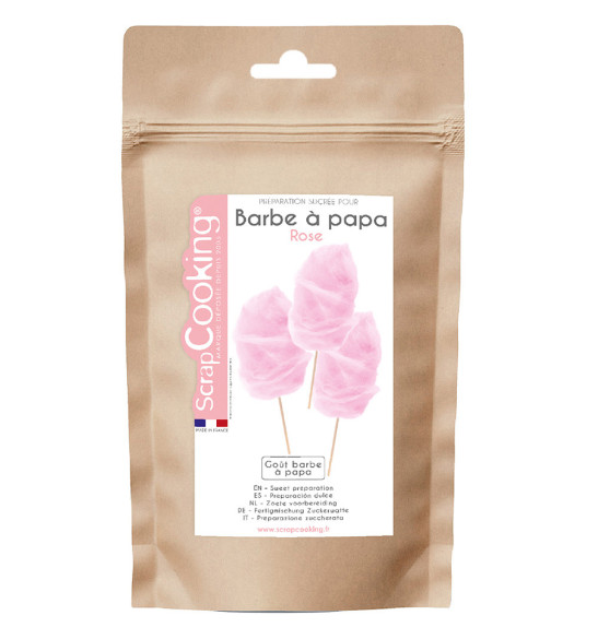 Sachet Préparation sucre rose barbe à papa 400g