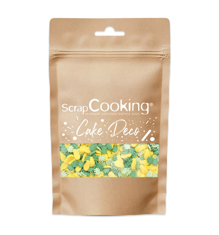 Sachet décors sucrés tropical 55g