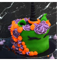 Gâteau licorne Halloween décoration avec Préparation crème au beurre vanille - ScrapCooking