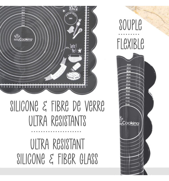 Tapis pâtissier silicone Need'it souple & ultra résistant  - ScrapCooking