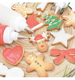 Biscuits Noël décoration - Colorant alimentaire en poudre rouge 5 gr - ScrapCooking