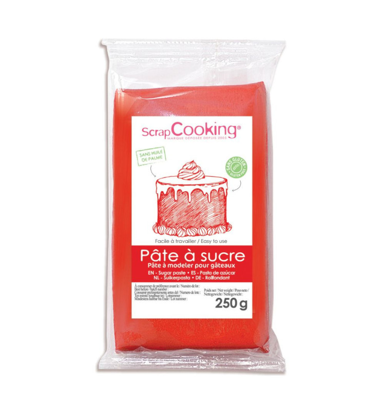 Red sugarpaste pack 250 g