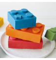 Gateaux brique colorés - Moule à gâteaux silicone briques avec packaging - ScrapCooking