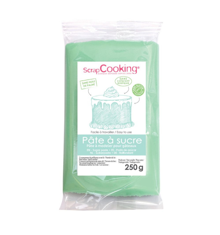 Light green sugarpaste pack 250g