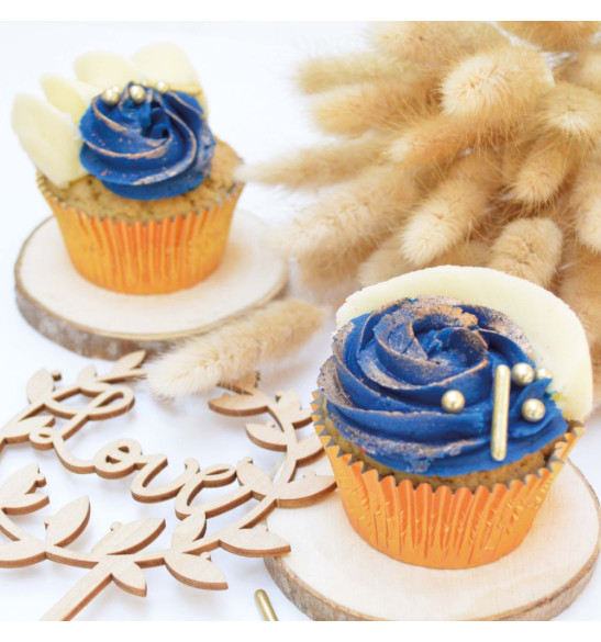Cupcakes love - Colorant alimentaire en pâte bleu roi 20g - ScrapCooking