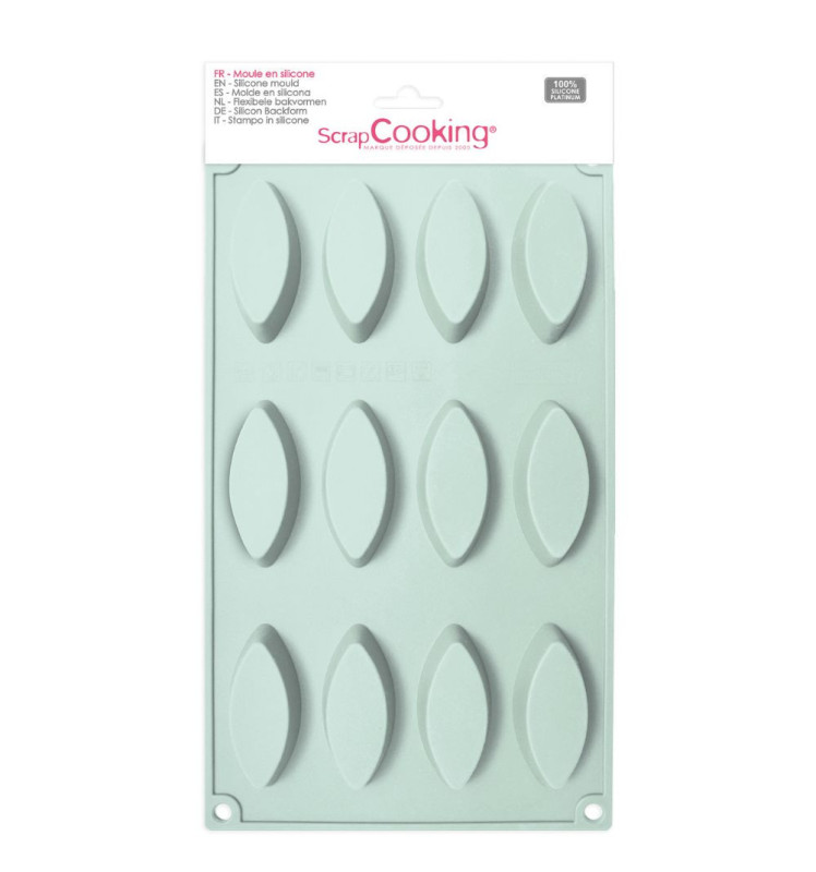 Silicone mould 12 "barquettes"