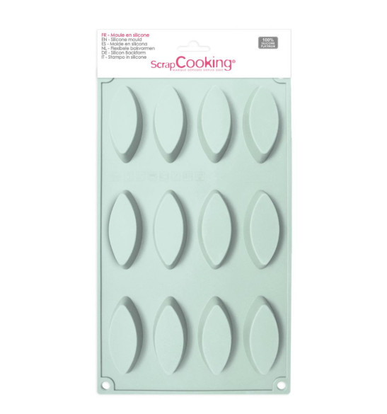 Silicone mould 12 "barquettes" - product image 1 - ScrapCooking