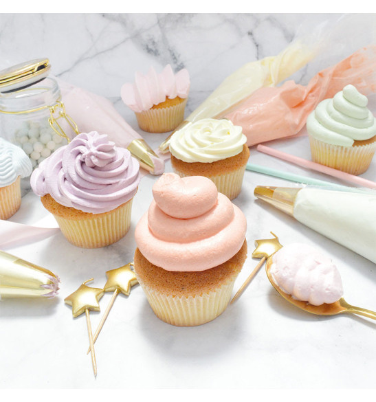 3 stainless steel nozzles - cupcakes