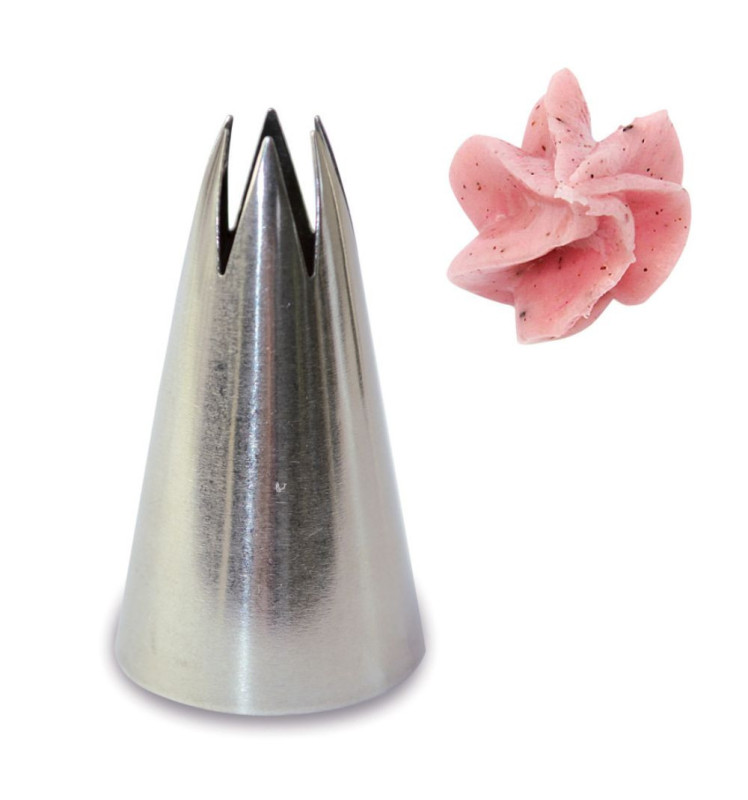 Stainless steel flower piping tip