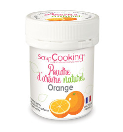 Pot of Orange natural powdered flavouring 15g - product image 1 - ScrapCooking