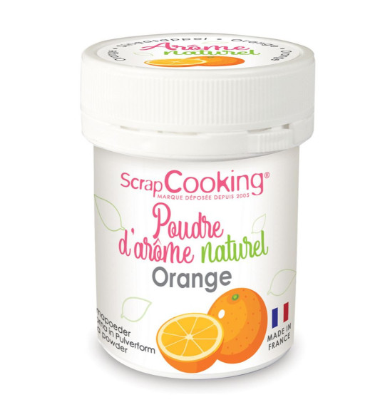 Poudre d'arôme naturel orange - ScrapCooking