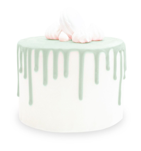 Glaçage vert d'eau goût choco - Drip cake gâteau - ScrapCooking