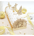 2 Woodland yule log deco wood accessories - product image 3 - ScrapCooking