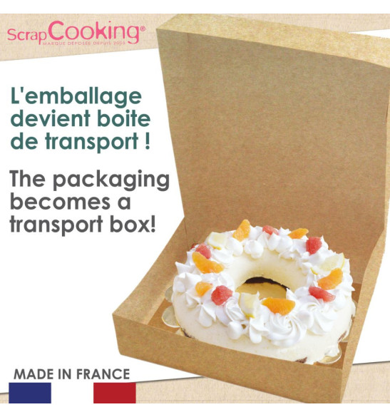 Atelier couronne de Noël boite kraft - ScrapCooking