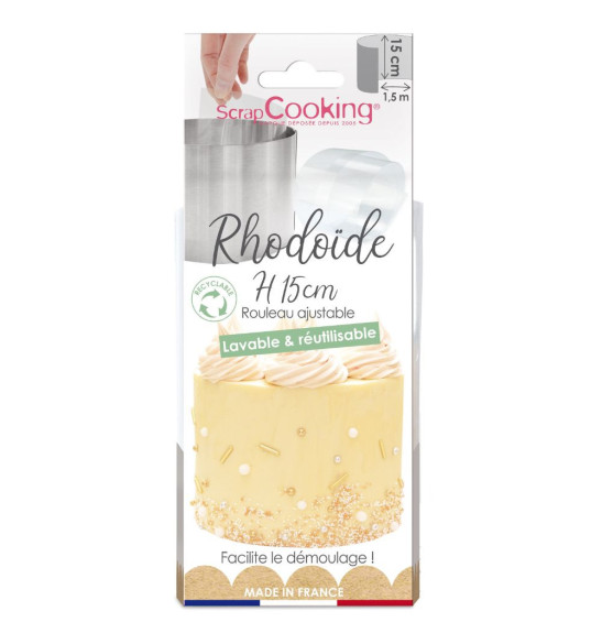 Ruban rhodoïde entremets 1,5 m x H.15 cm - ScrapCooking