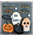 4 emporte pièces Halloween avec biscuits décorés - ScrapCooking