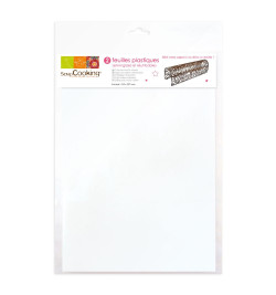 2 A4 semi-rigid plastic sheets - product image - ScrapCooking