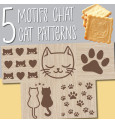 Cat wood cookie stamp + cookie cutter - product image 3 - ScrapCooking