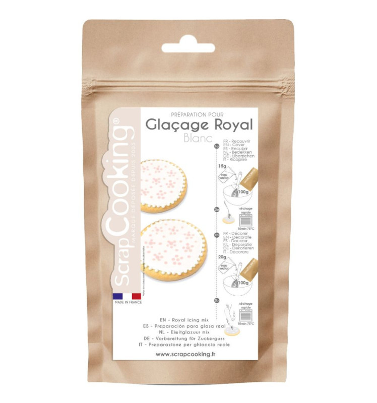 Glaçage royal blanc en poudre