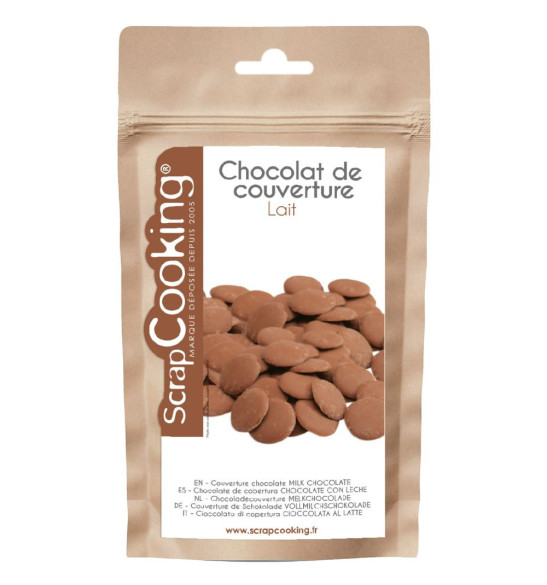 Milk chocolate couverture 190g - product image 1 - ScrapCooking