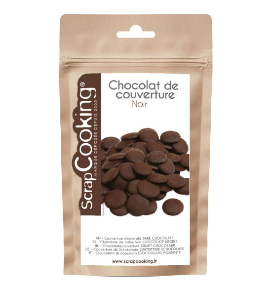 Dark chocolate couverture 190g - product image 1 - ScrapCooking