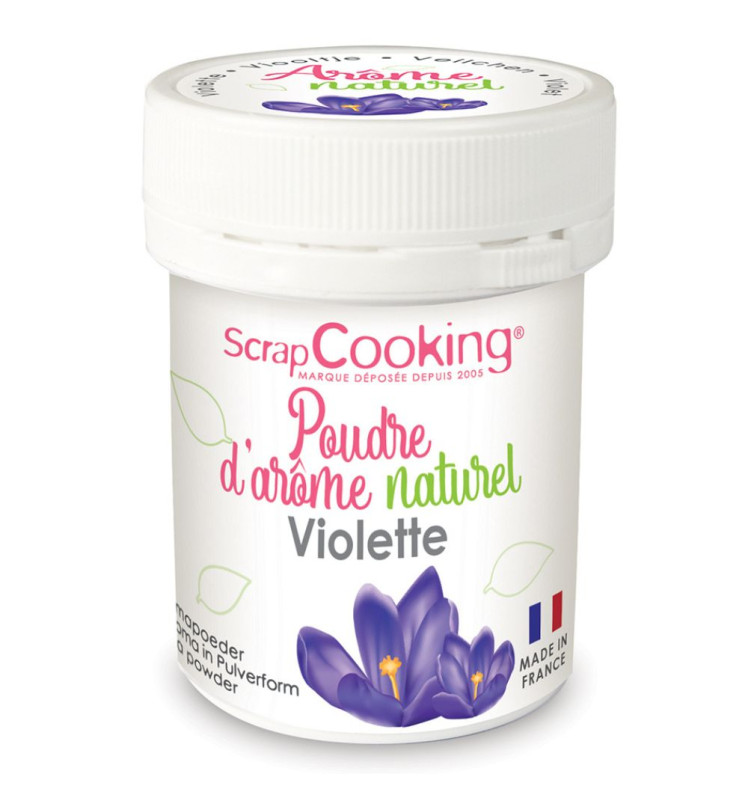 Pot of Violet natural powdered flavouring 15g