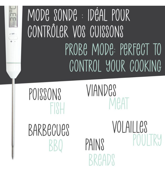 Fouet thermomètre Need'it - controler les cuissons - ScrapCooking