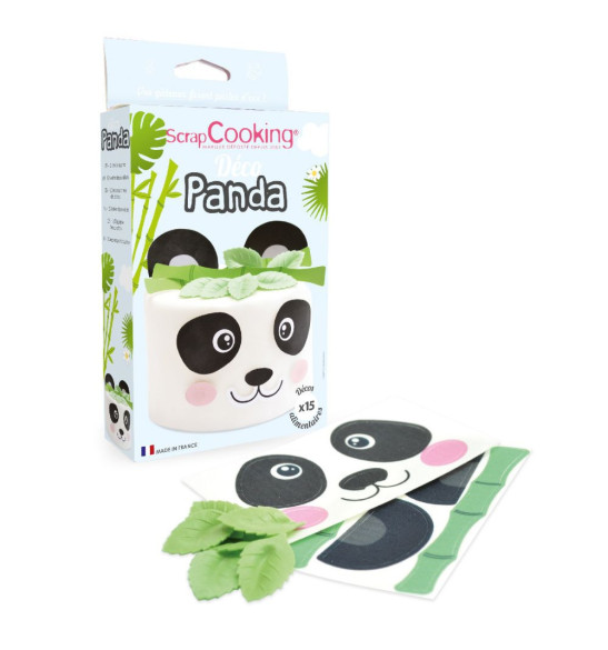 Kit déco azyme Panda contenu - ScrapCooking