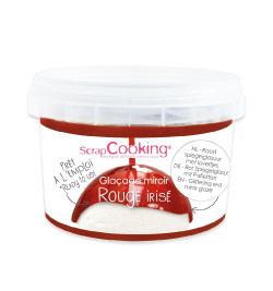 Iridiscent red ready to use mirror glaze mix 300g - product image 1 - ScrapCooking