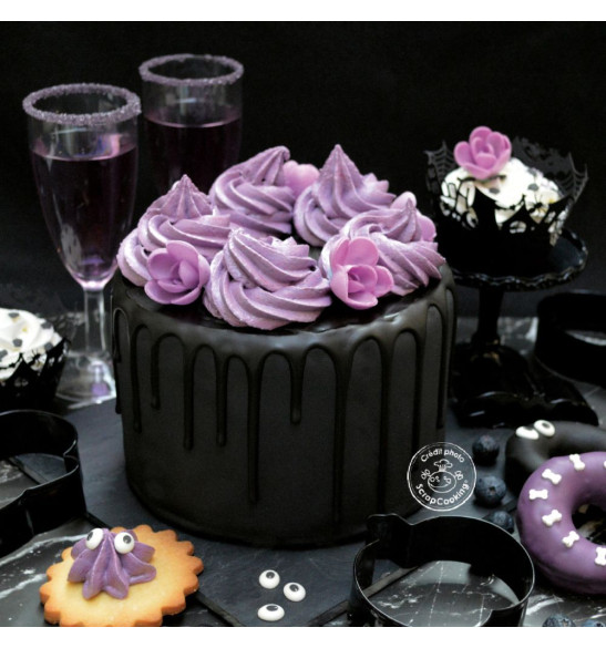 Black fondant cake covering 200g - product image 2 - ScrapCooking