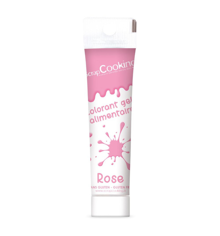 Colorant gel alimentaire rose 20 gr