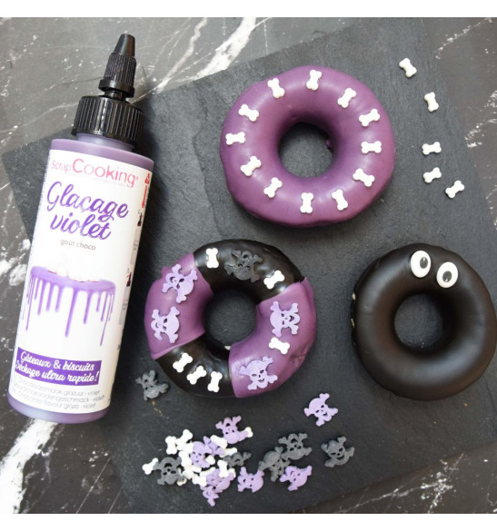 Chocolate flavour glaze - violet 130g