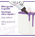 Chocolate flavour glaze - violet 130g