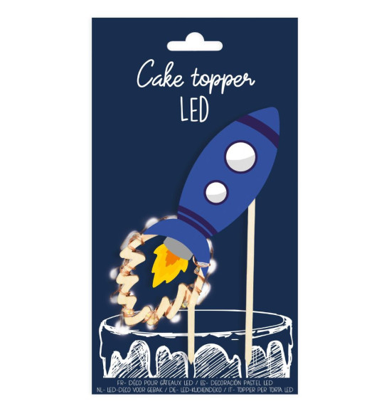 Rocket LED cake topper - product image 1 - ScrapCooking