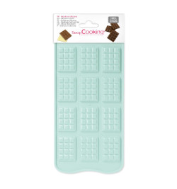 Moule silicone chocolat mini-tablettes - ScrapCooking