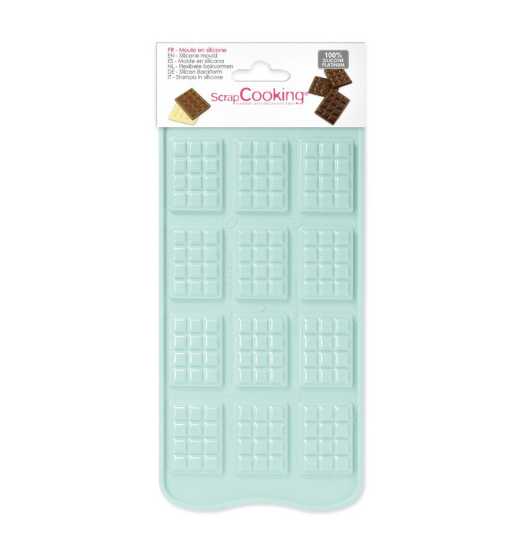 Moule silicone chocolat mini-tablettes