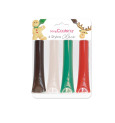 4 stylos goût choco rouge, blanc, vert, choco - ScrapCooking