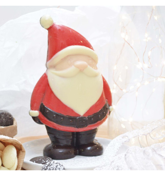 Moule 3D choco Père Noël chocolat en couleur - ScrapCooking
