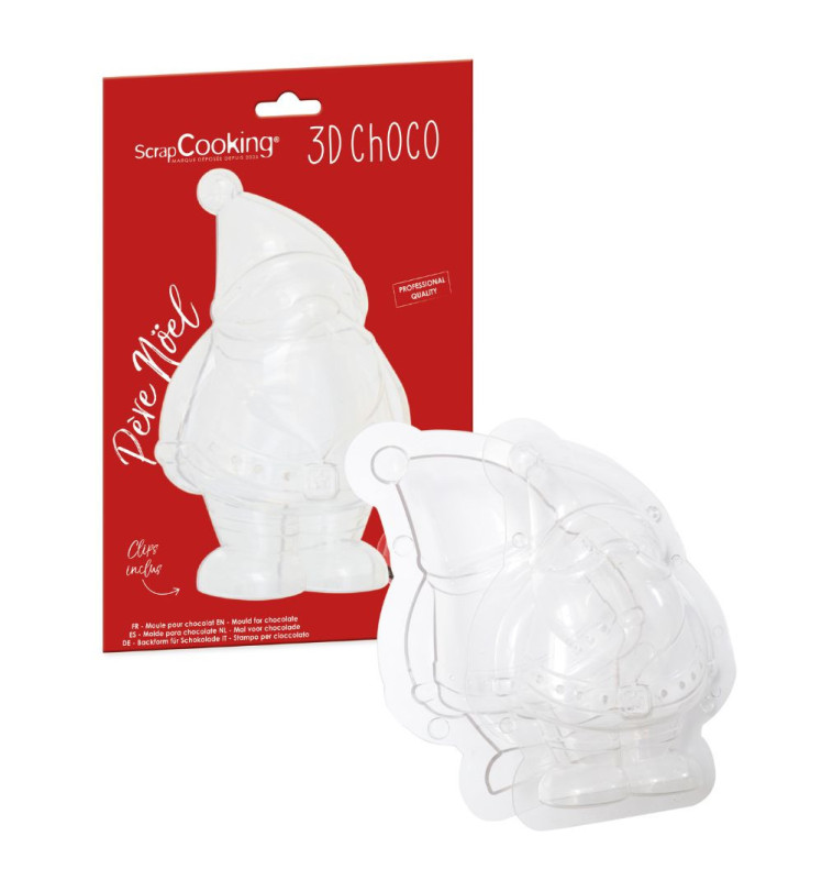 3D chocolate mould Santa Claus