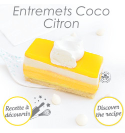 Cadre pâtissier rectangle extensible inox recette entremets citron coco - ScrapCooking