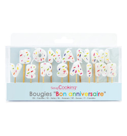 Set of "Happy Birthday” candles