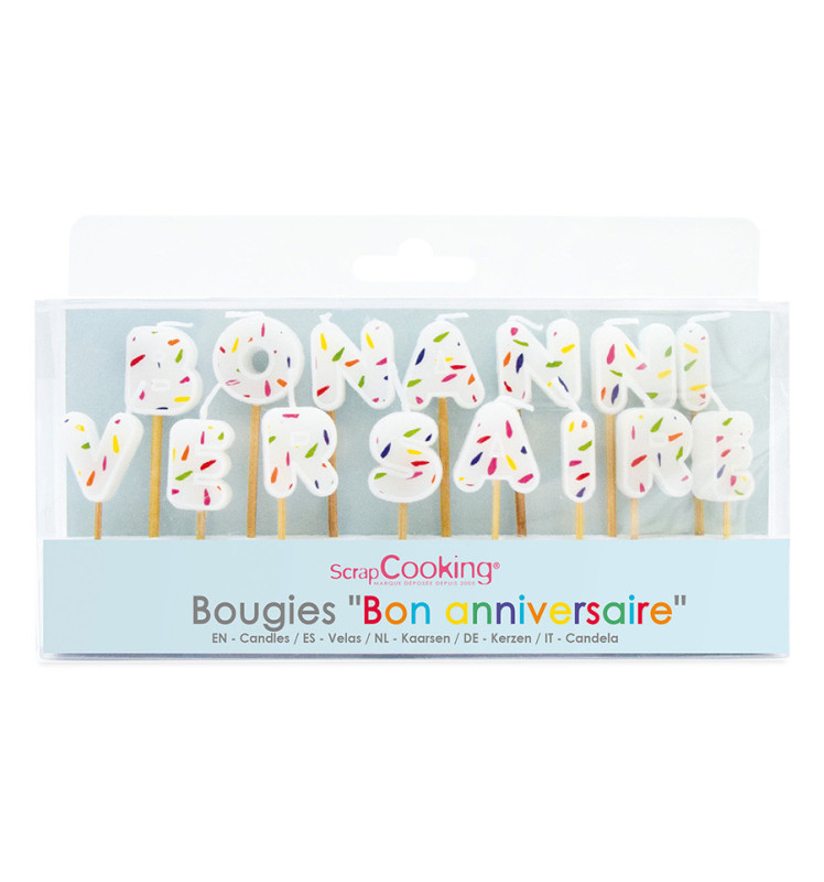 Set of "Happy Birthday” candles