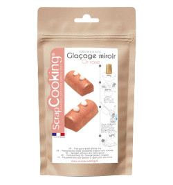 Pink gold mirror glaze mix 220g - product image 1 - ScrapCooking