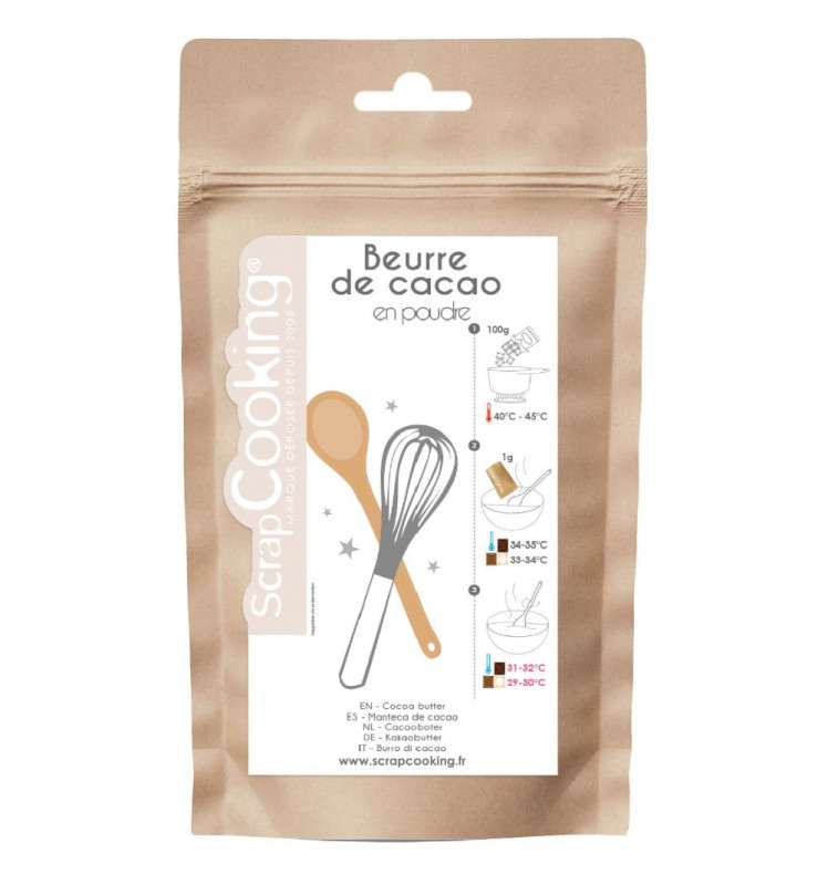 Beurre de cacao en poudre